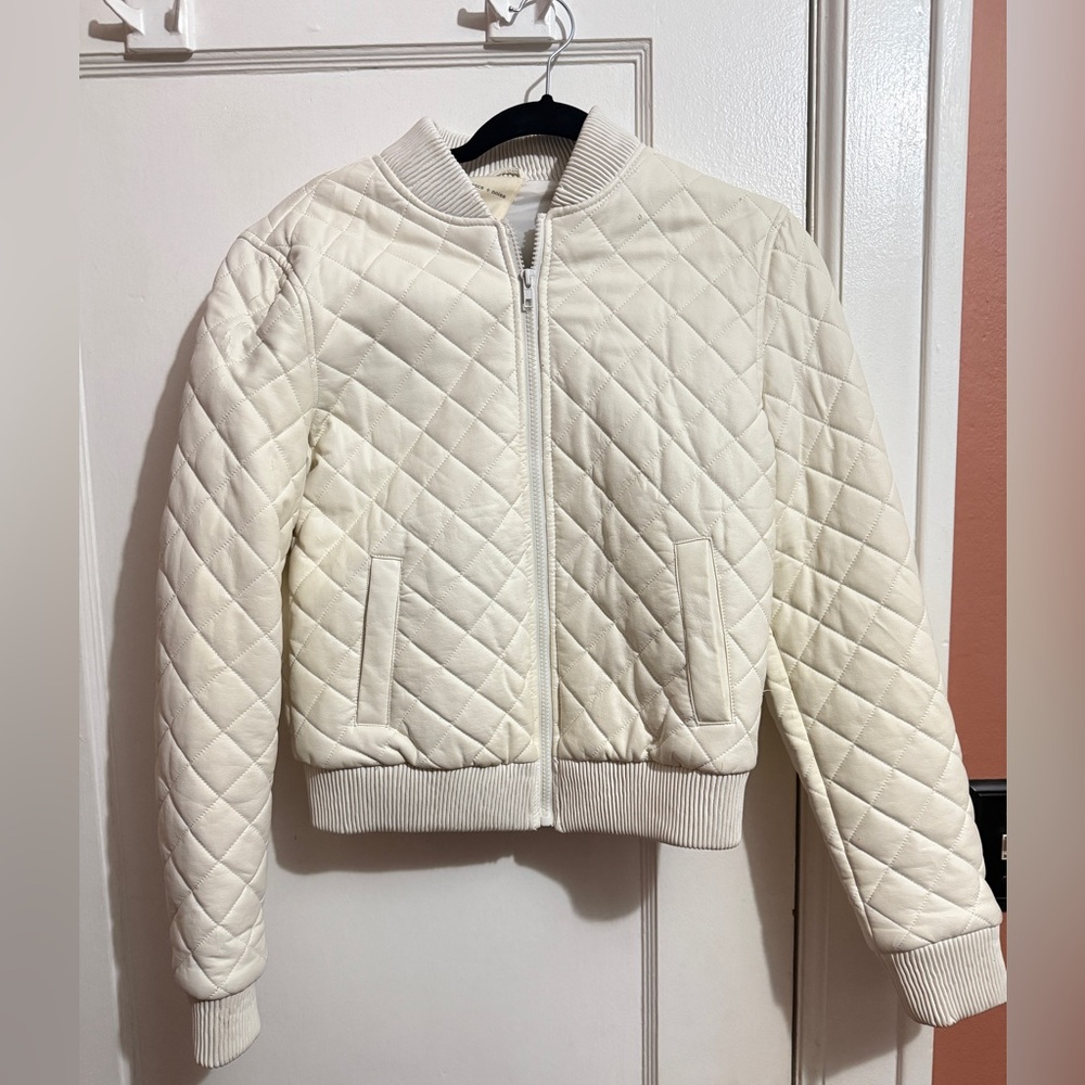 White Bomber Jacket